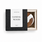 AETHER FLOW Natural Incense Coils | Agarwood · Sandalwood · Mugwort · White Cedar — 4-Hour Burn