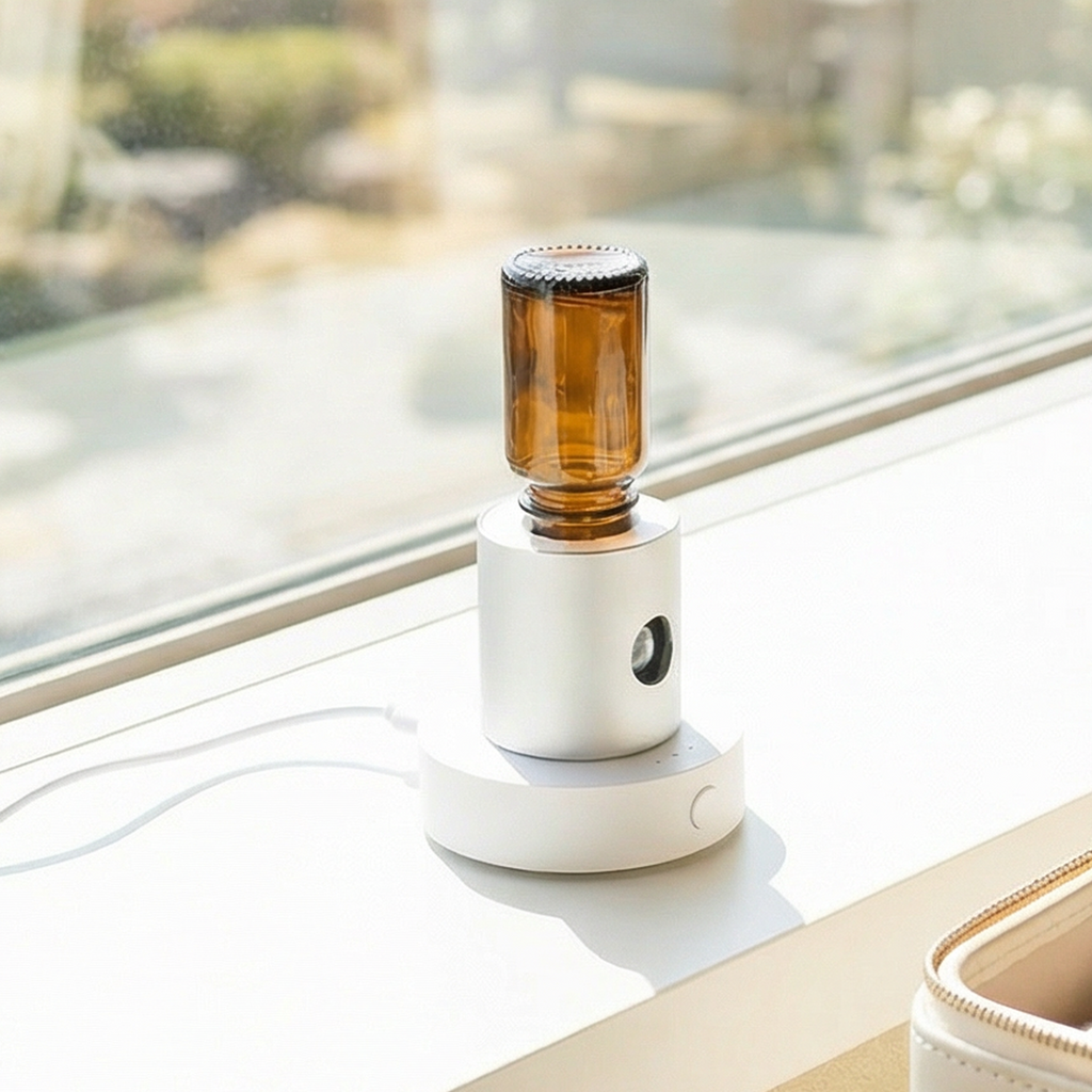 Mini Portable Nebulizer — Waterless Essential Oil Diffuser | Type-C Magnetic | Fits 5–100ml Bottles