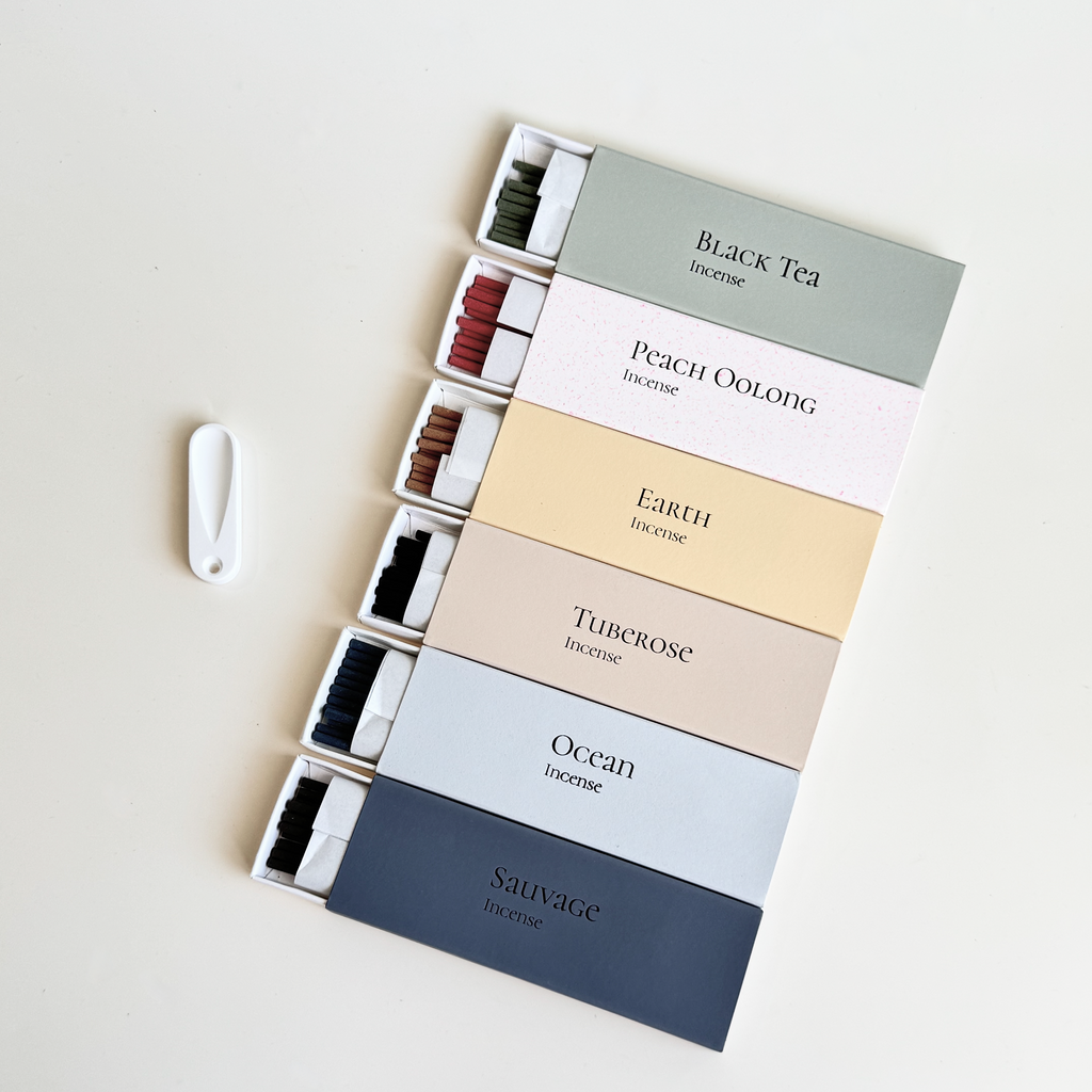 Lifestyle Blend Incense Sticks | Ocean · Earth · Peach Oolong · Sauvage · Tuberose · Black Tea
