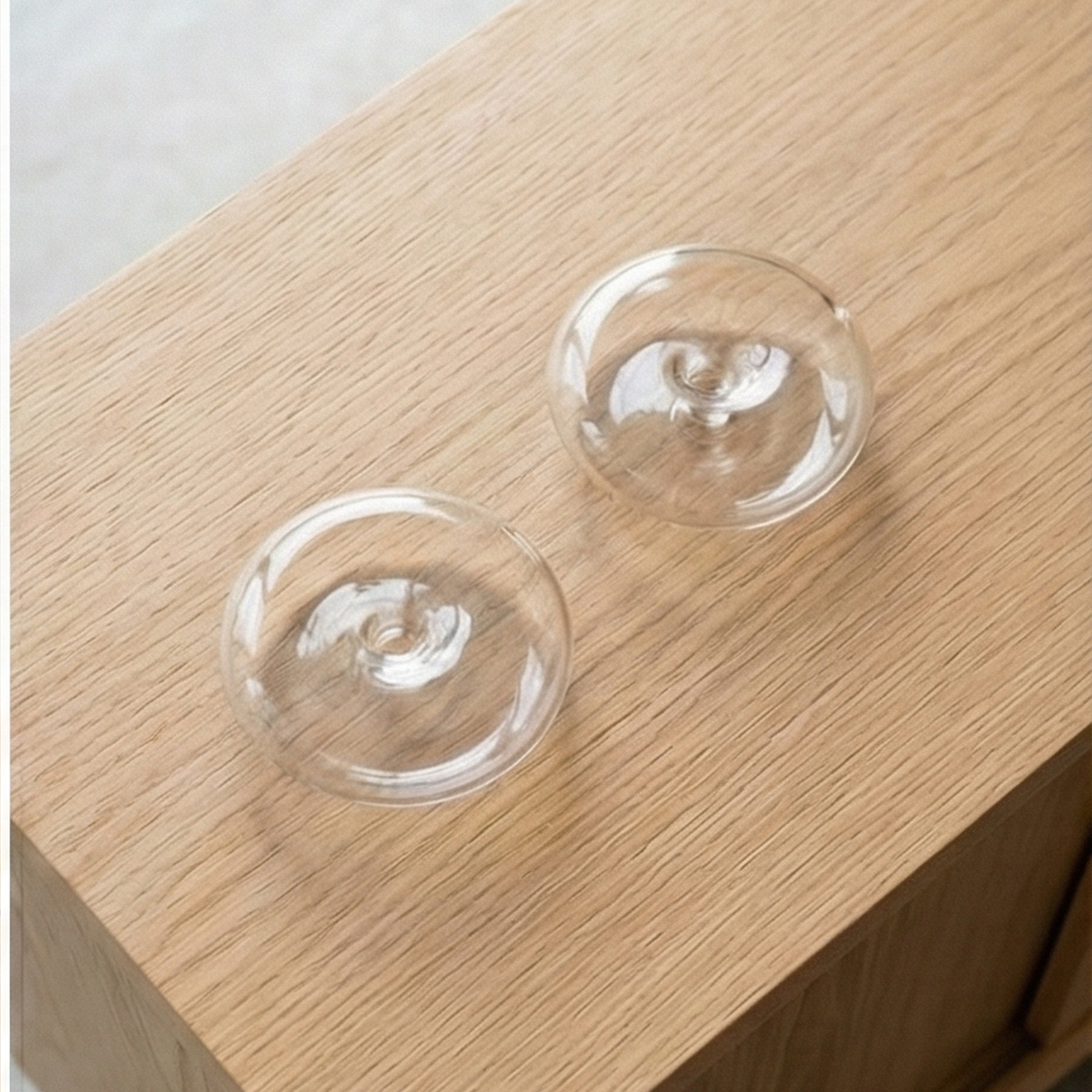 Glass Bubble Incense Holder — Hand-Blown Borosilicate Glass, Fits Sticks up to 3mm