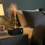 Siphon Nebulizing Essential Oil Diffuser — Artisan Series | Beechwood & Hand-blown Glass
