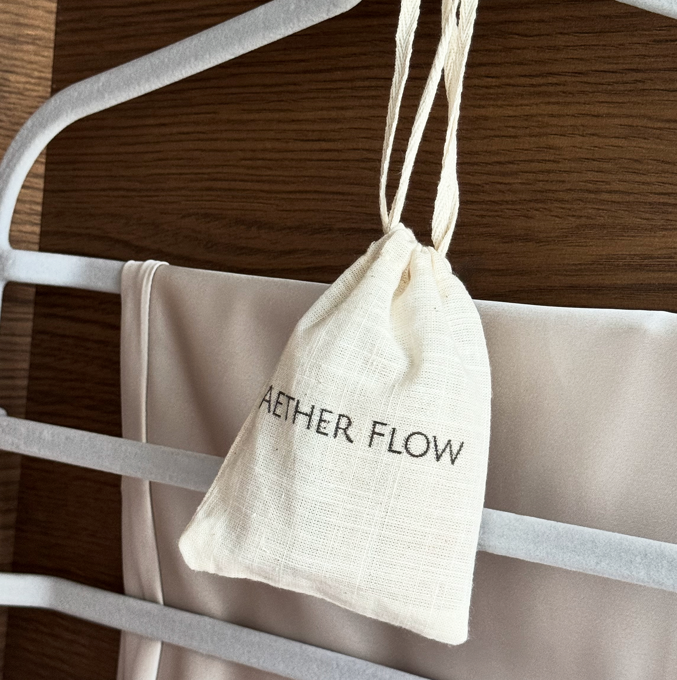 AETHERFLOW Palo Santo Sachet — Natural Wood Chips in a Pouch | Calming Aroma for Drawers, Wardrobes & Car