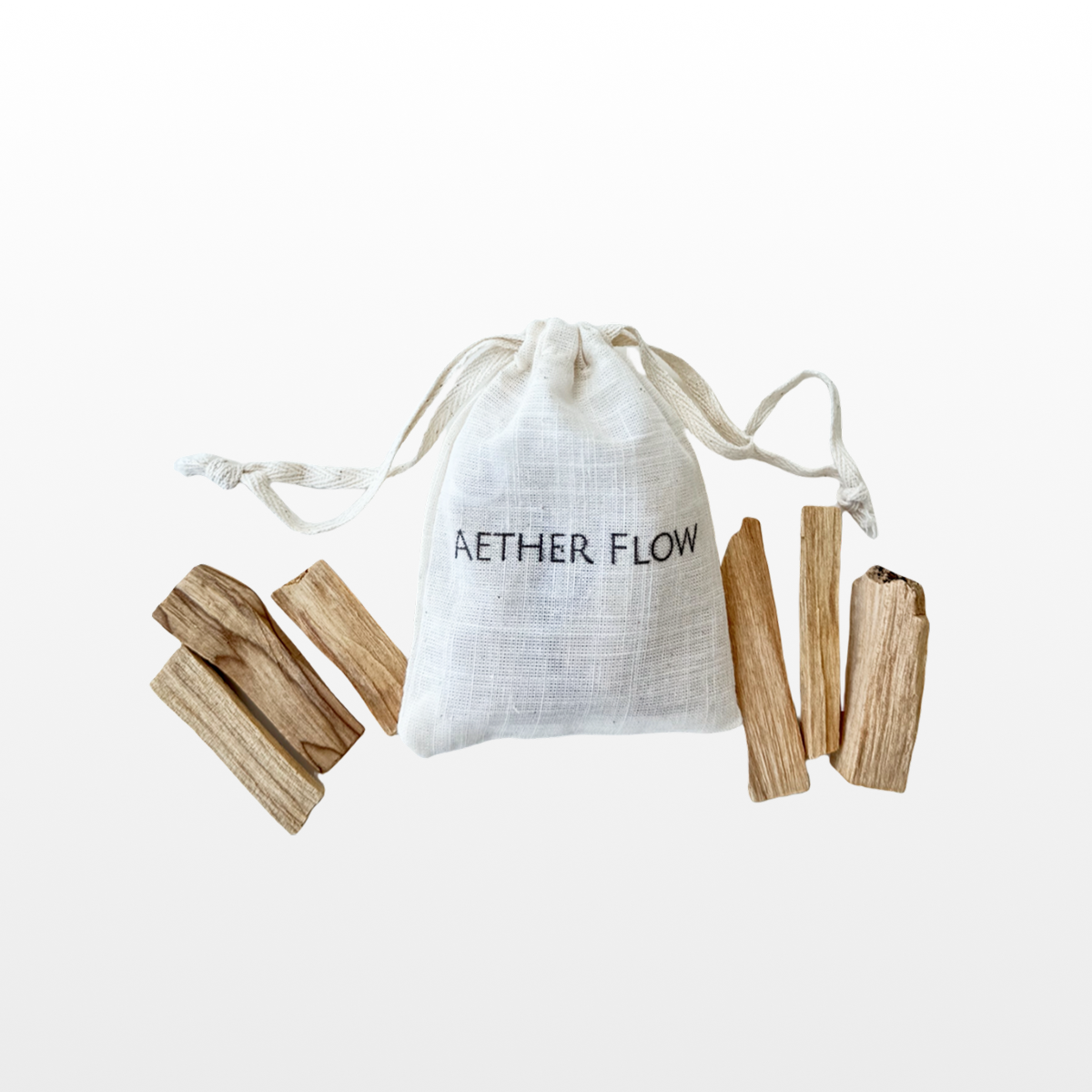 AETHERFLOW Palo Santo Sachet — Natural Wood Chips in a Pouch | Calming Aroma for Drawers, Wardrobes & Car