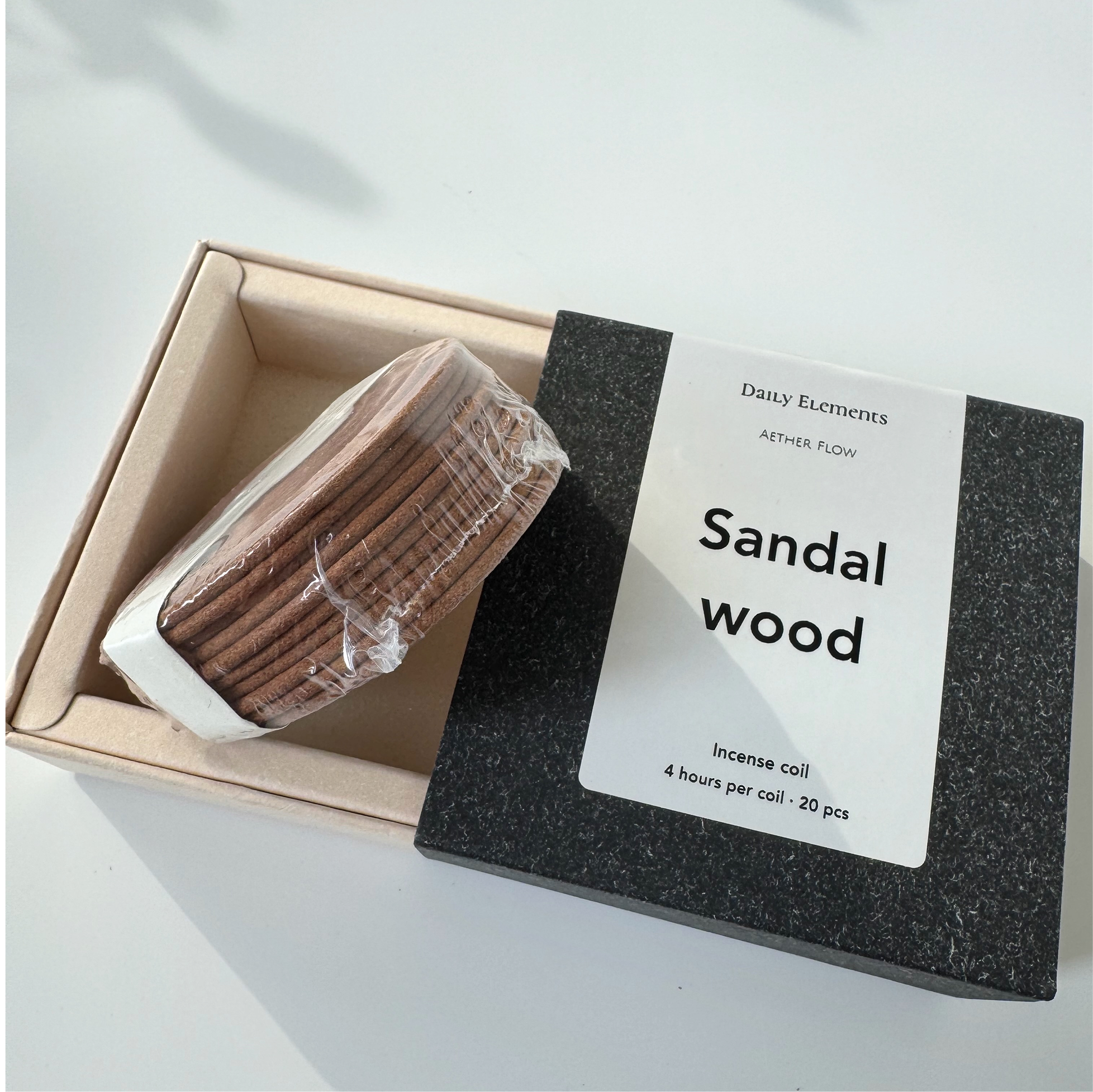 Natural Incense Coils | Agarwood · Sandalwood · Mugwort · White Cedar — 4-Hour Burn