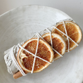 Dried White Sage & Orange Bundle — Natural Herb Bundle | Uplifting Smoke Cleanse