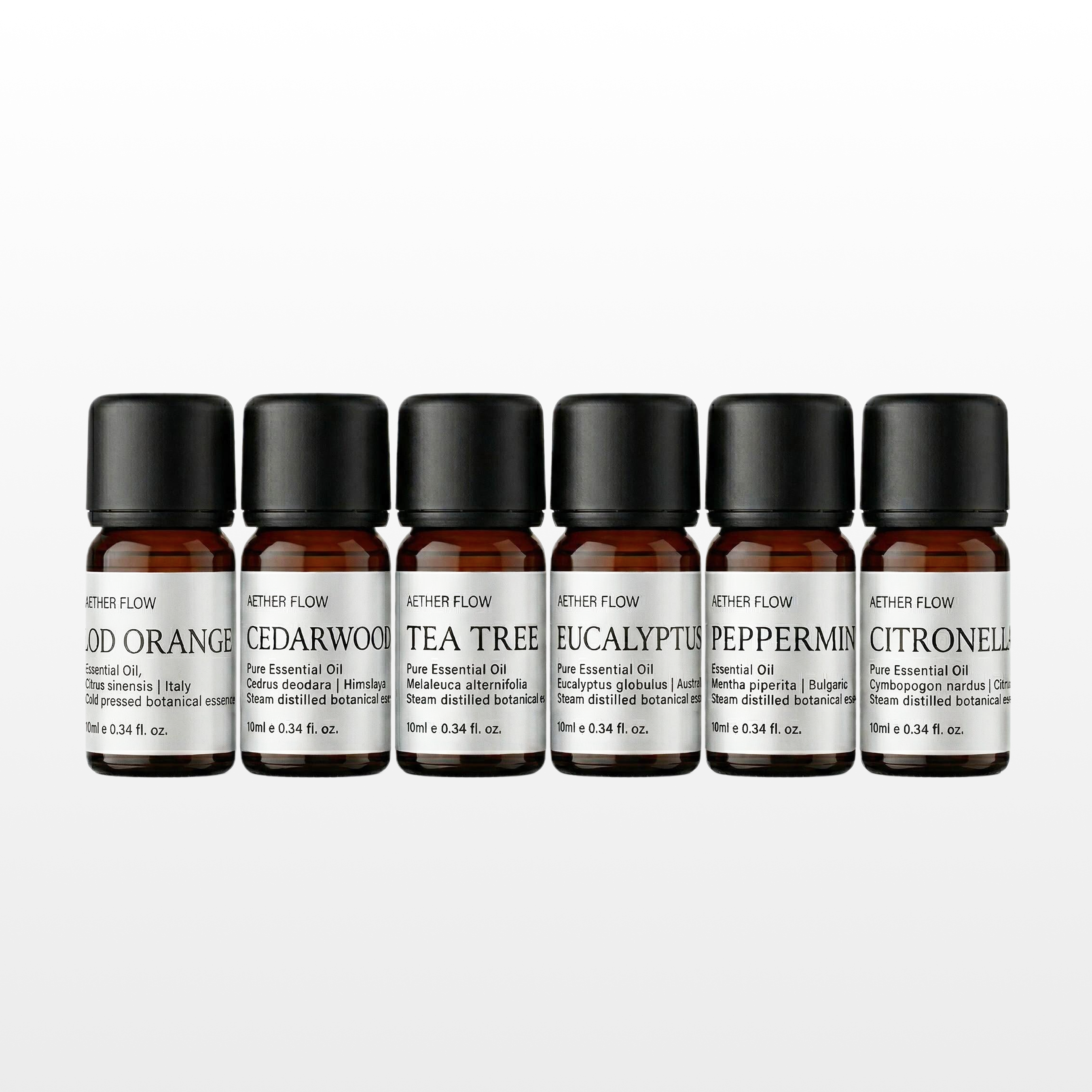 Pure Essential Oils — Single Origin | 10ml | Lavender · Eucalyptus · Peppermint · Sandalwood & More