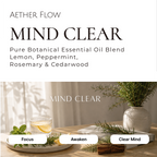 mind clear essential oil blend lemon peppermint rosemary Singapore