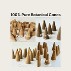 AETHER FLOW Blue Sage Incense Cones — Natural Space Cleansing Cones | Sweet Herbal Scent