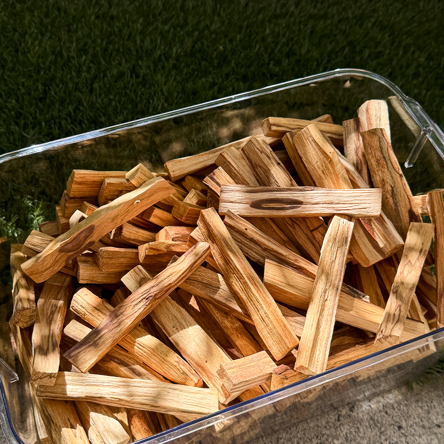 AETHER FLOW Palo Santo Sticks — High Resin, Peru Origin | Natural Energy Cleansing Wood