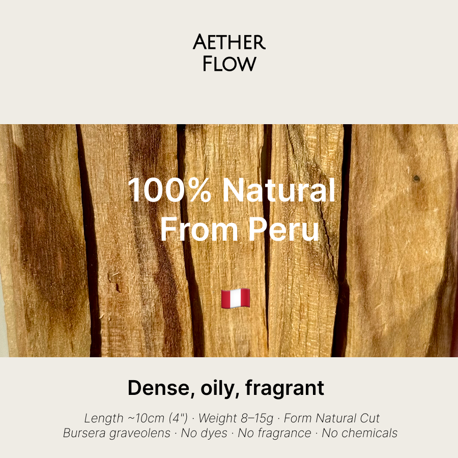 AETHER FLOW Peru Palo Santo sticks