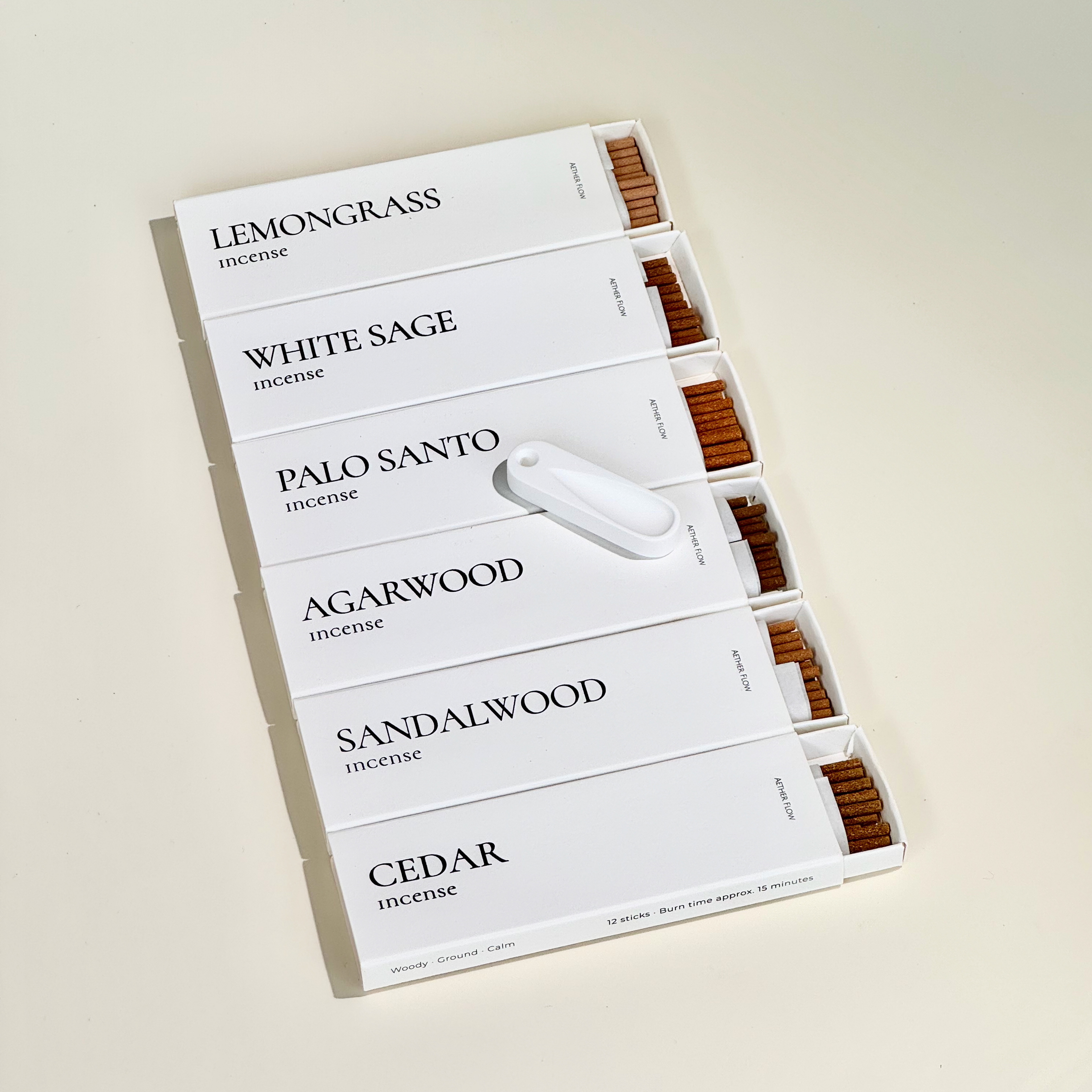 Natural Incense Sticks | Palo Santo · White Sage · Lemongrass · Agarwood · Sandalwood · Cedar · Lavender · Eucalyptus