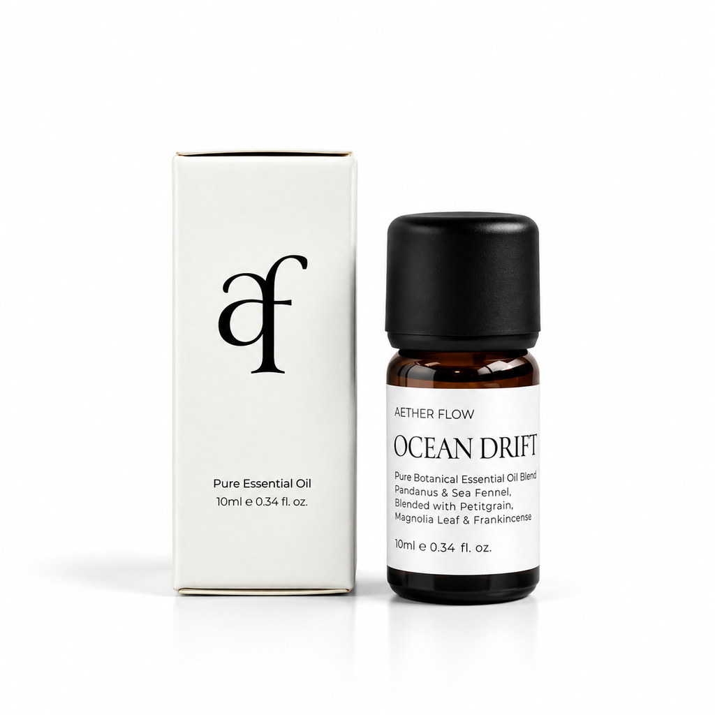 AETHER FLOW Ocean Drift Essential Oil Blend — Pandanus, Sea Fennel & Frankincense | 10ml
